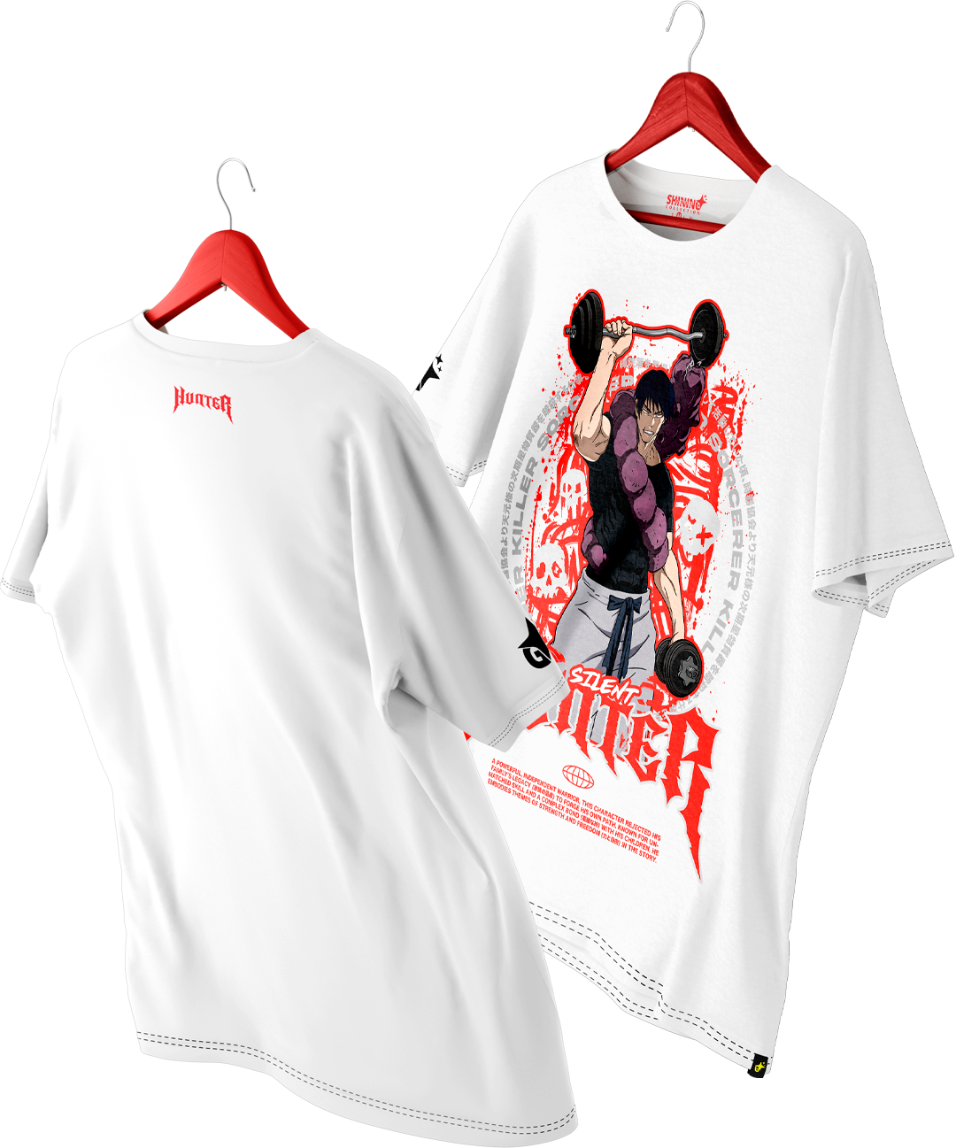 Polera Toji Fushiguro Gym - Jujutsu Kaisen - Oversized Long Fit Unisex