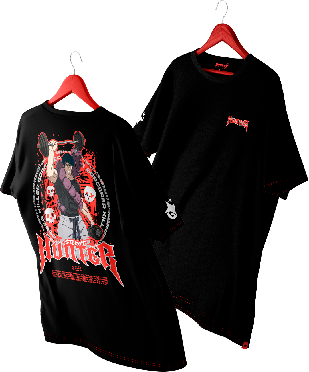 Polera Toji Fushiguro Gym - Jujutsu Kaisen - Oversized Long Fit Unisex