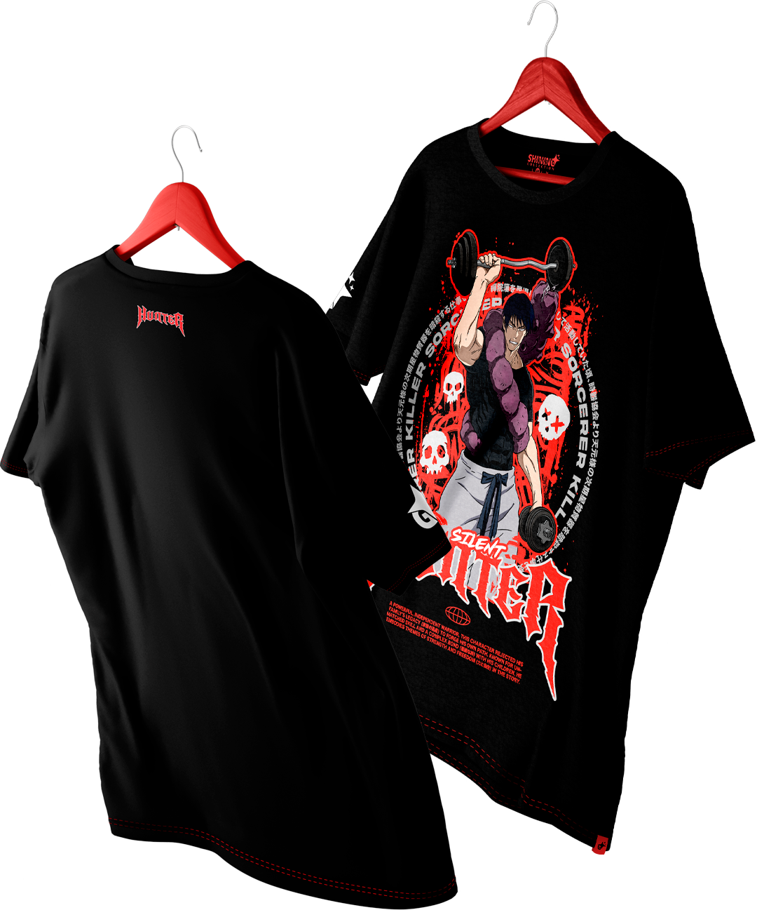 Polera Toji Fushiguro Gym - Jujutsu Kaisen - Oversized Long Fit Unisex