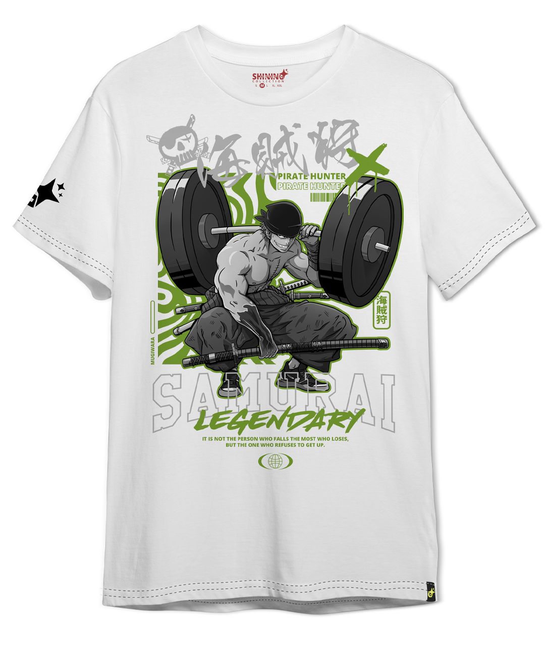 Polera Roronoa Zoro Gym - One Piece Oversized Long Fit Unisex