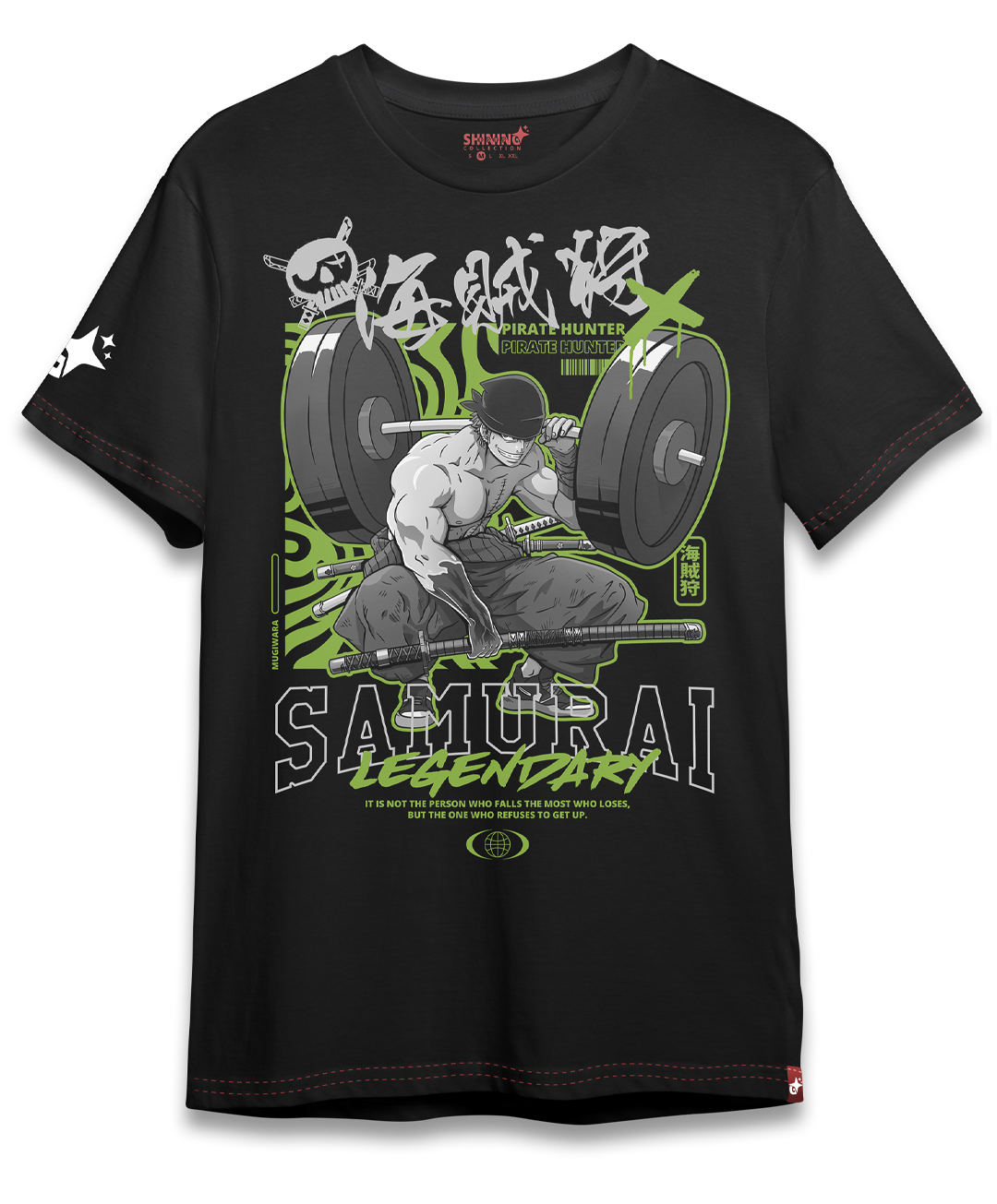 Polera Roronoa Zoro Gym - One Piece Oversized Long Fit Unisex