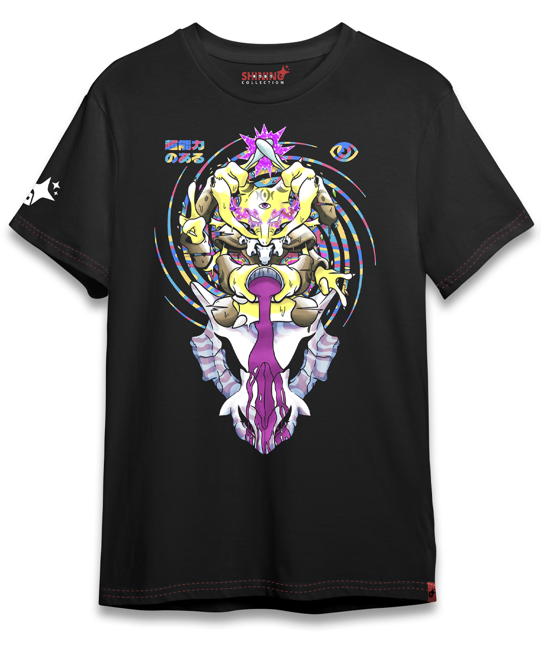 Polera Alakazam Psicodélico - Pokemon Long Fit Unisex