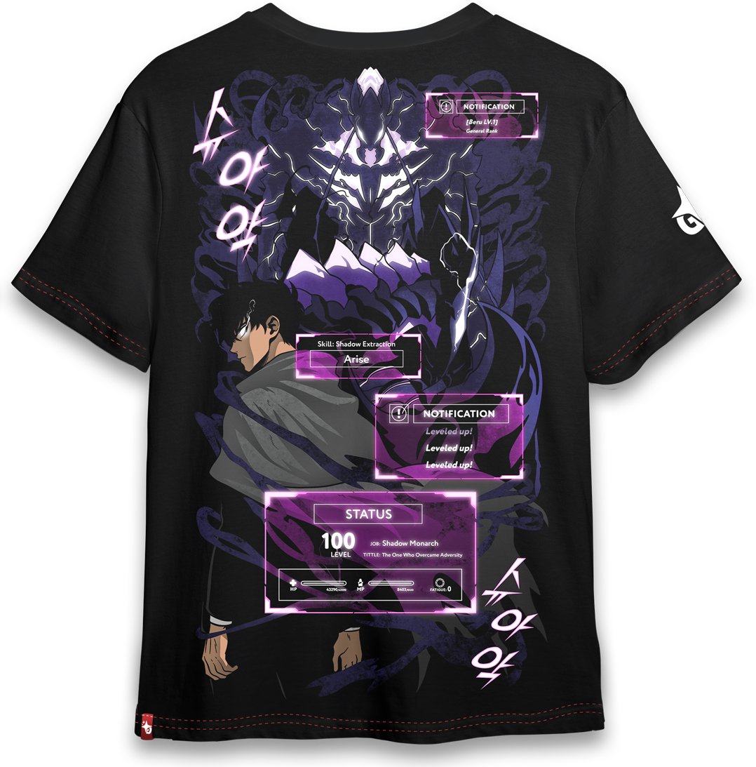 Polera Full Art Solo Leveling– El Guardián de las Sombras