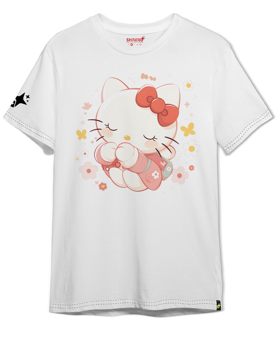 Polera KID Hello Kitty Rosa Oversized Long Fit Unisex