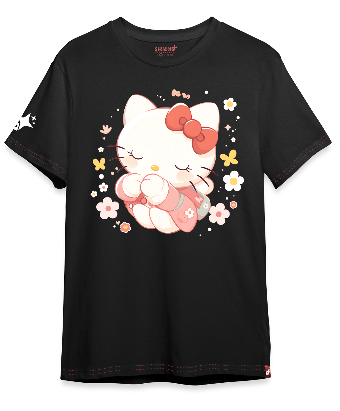 Polera KID Hello Kitty Rosa Oversized Long Fit Unisex