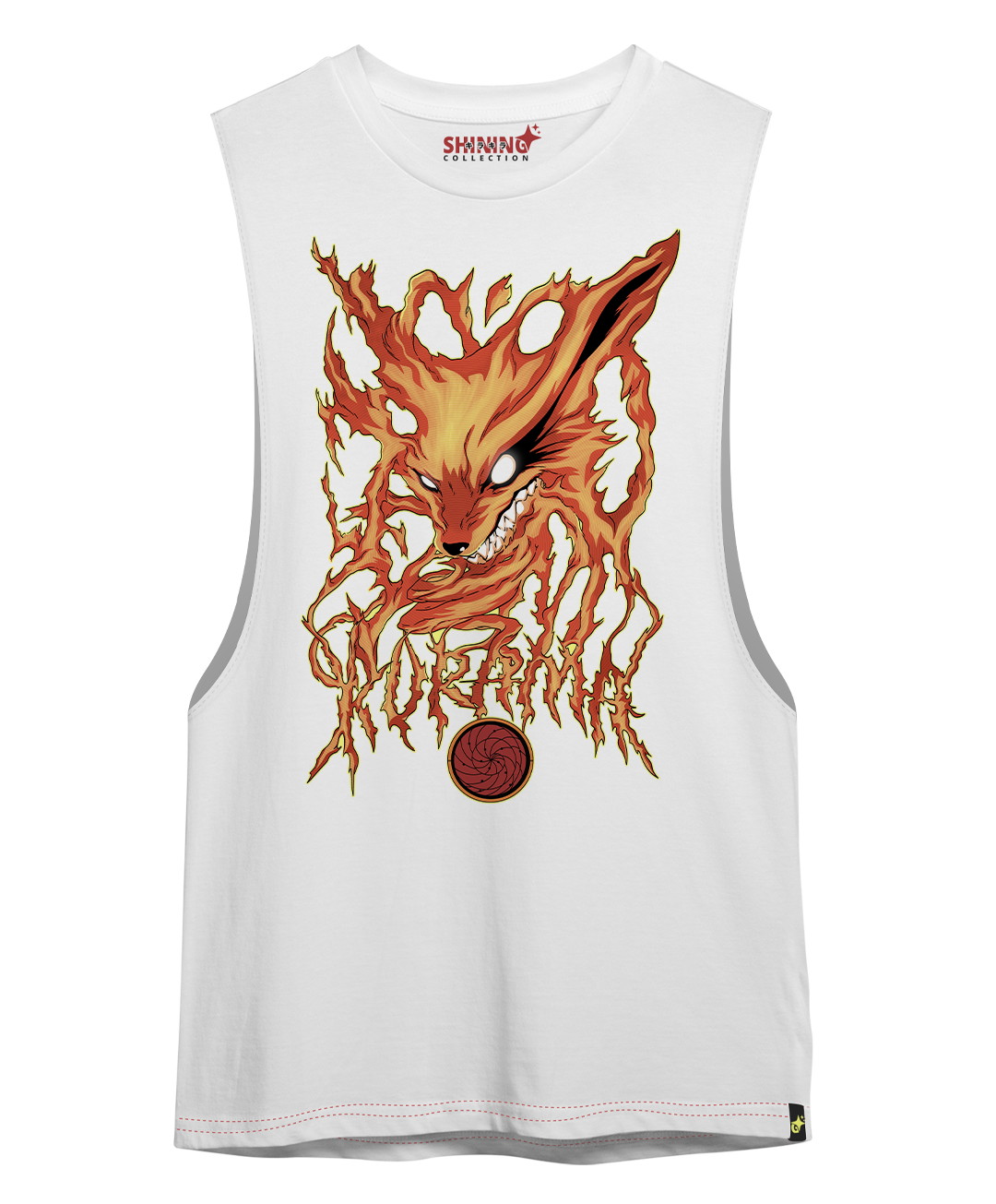 Polera kyubi Kurama Naruto Oversized Long Fit Unisex
