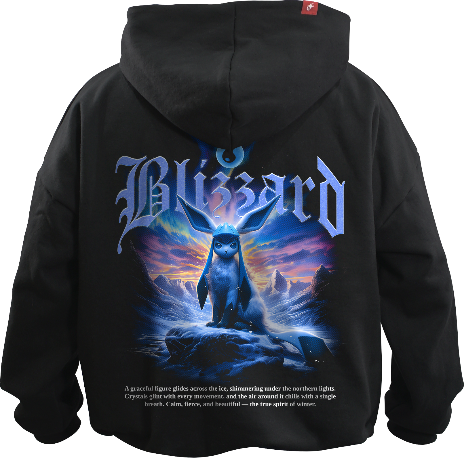 Hoodie Blizzard – Espíritu de Hielo - Oversized Unisex