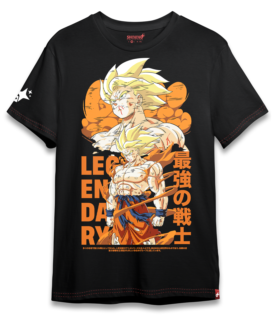 Polera de Dragon Ball Son Goku Super Saiyajin Oversized Long Fit Unisex