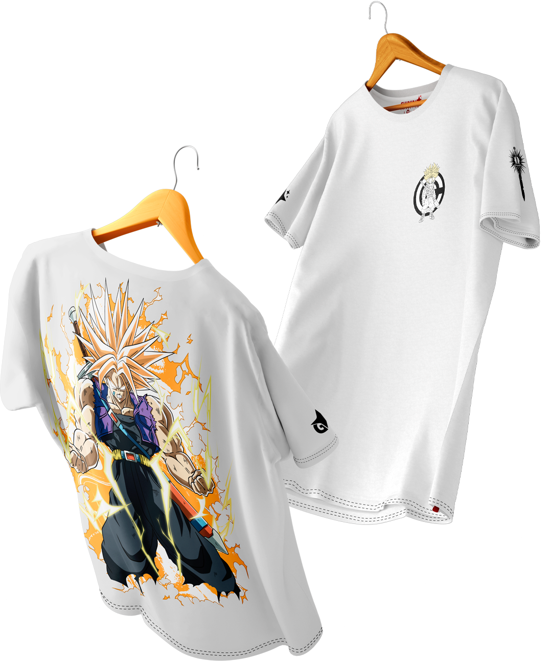 Polera Full Art Trunks Super Saiyan - Dragon Ball Z - Oversized Long Fit Unisex