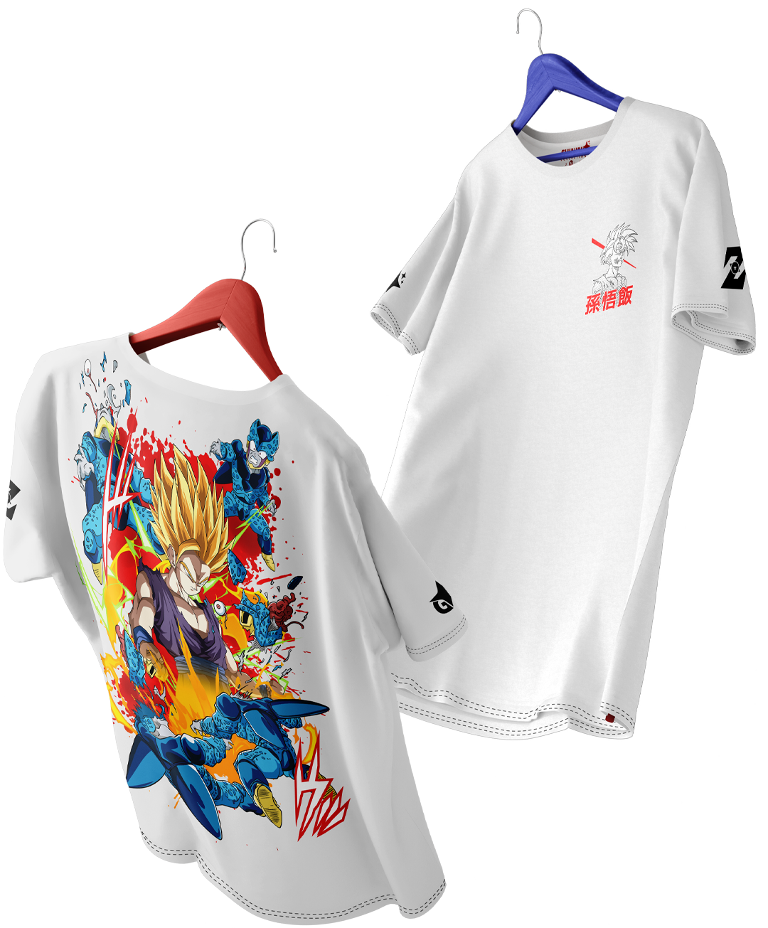 Polera Full Art Son Gohan - Dragon Ball Z - Oversized Long Fit Unisex