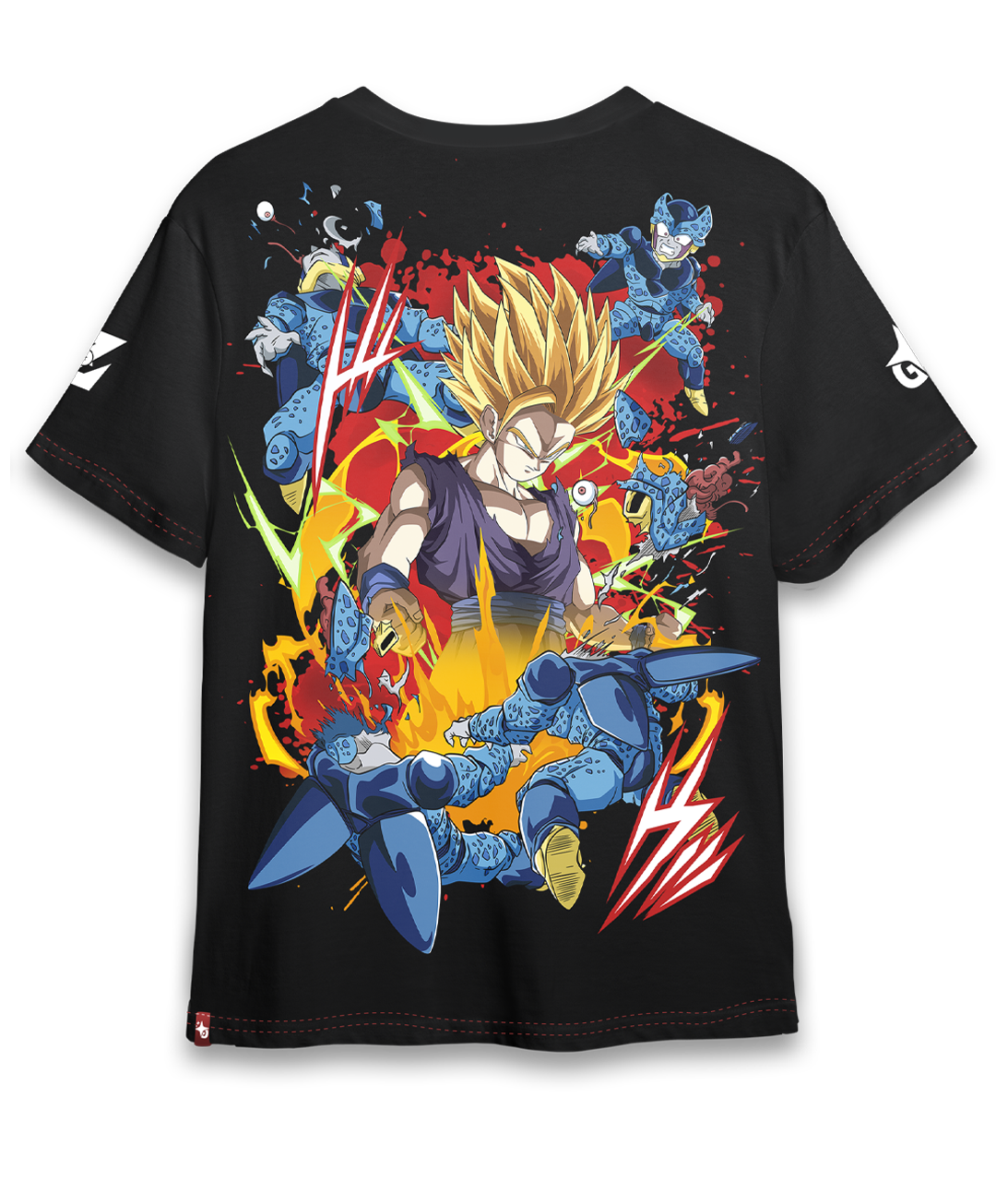 Polera Full Art Son Gohan - Dragon Ball Z - Oversized Long Fit Unisex