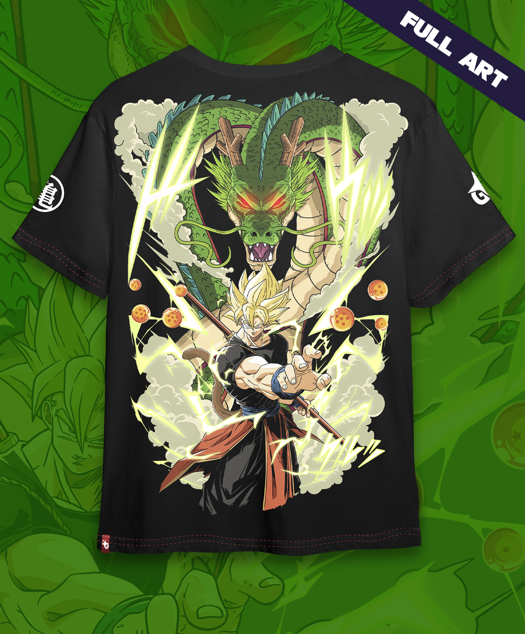 Polera Full Art Son Goku - Dragon Ball - Oversized Long Fit Unisex