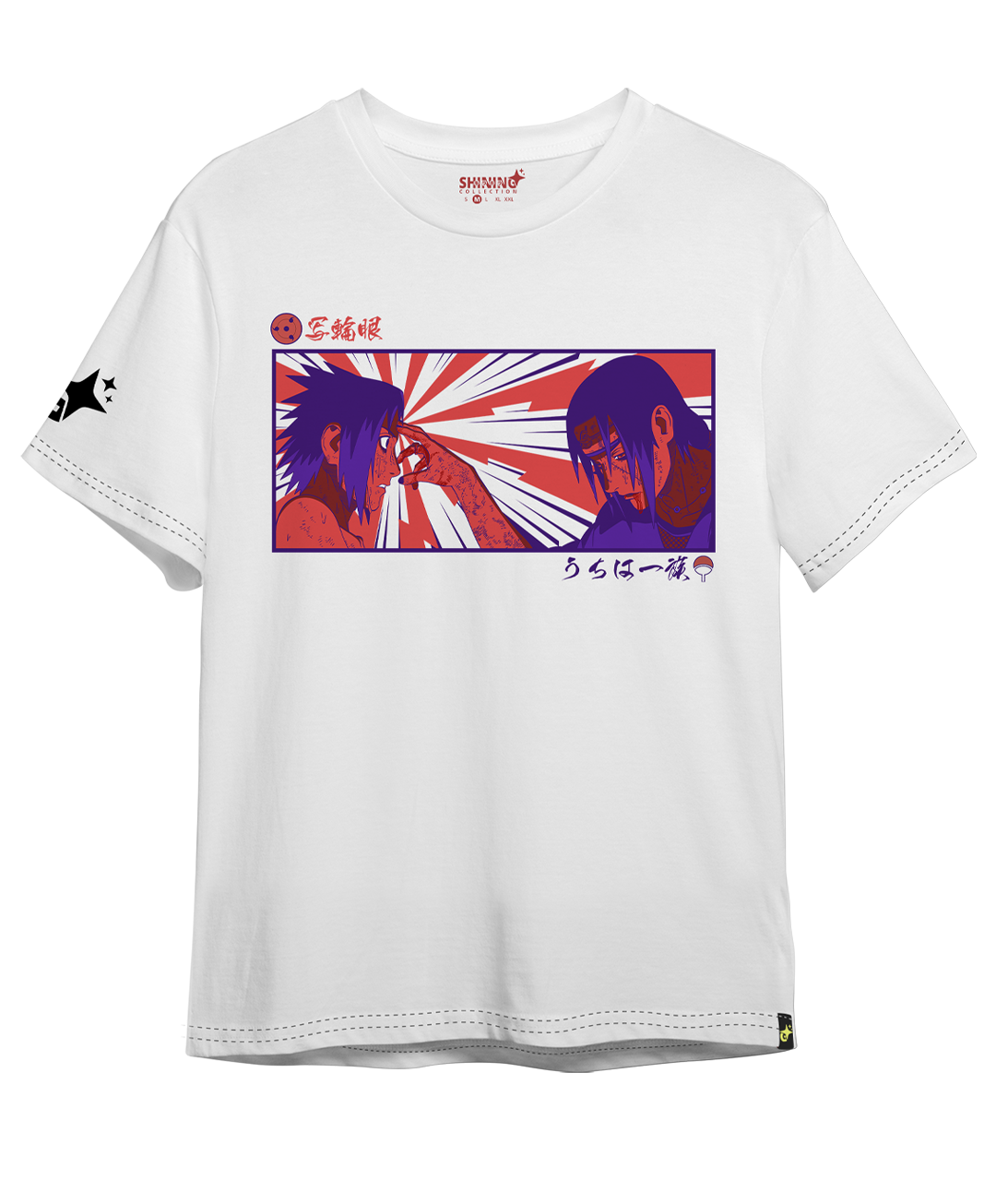 Polera Full Art Sasuke e Itachi - Naruto - Oversized Long Fit Unisex