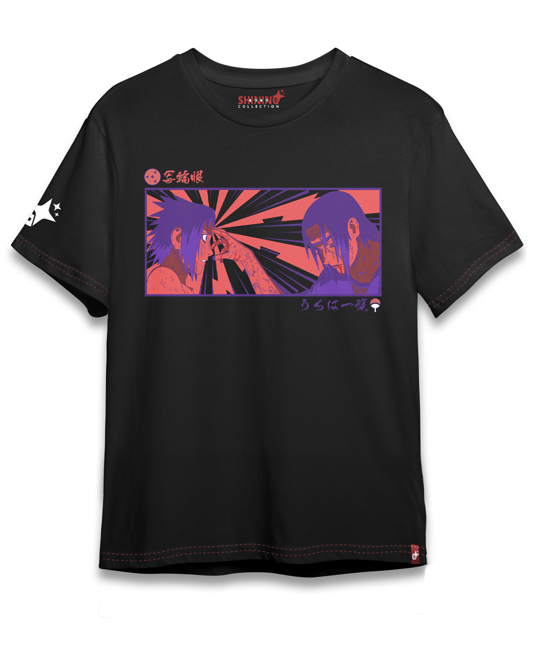 Polera Full Art Sasuke e Itachi - Naruto - Oversized Long Fit Unisex