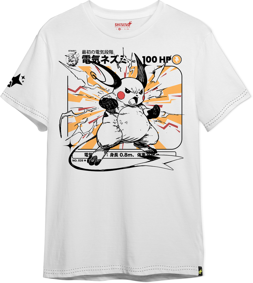 Polera Raichu Achurado Oversized Long Fit Unisex