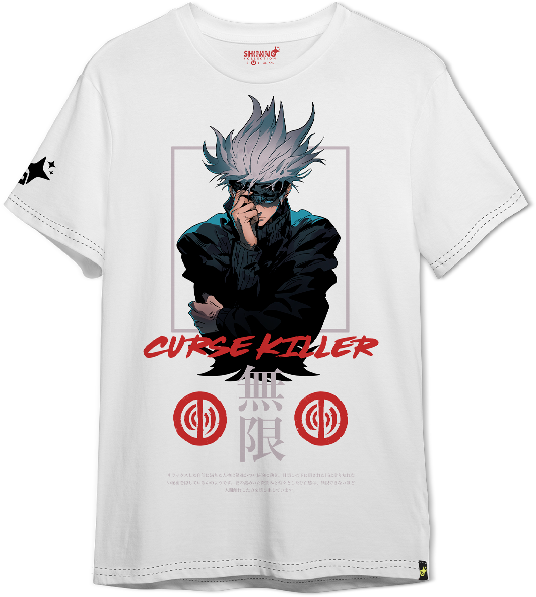 Polera Satoru Gojo | Jujutsu Kaisen Oversized Long Fit Unisex