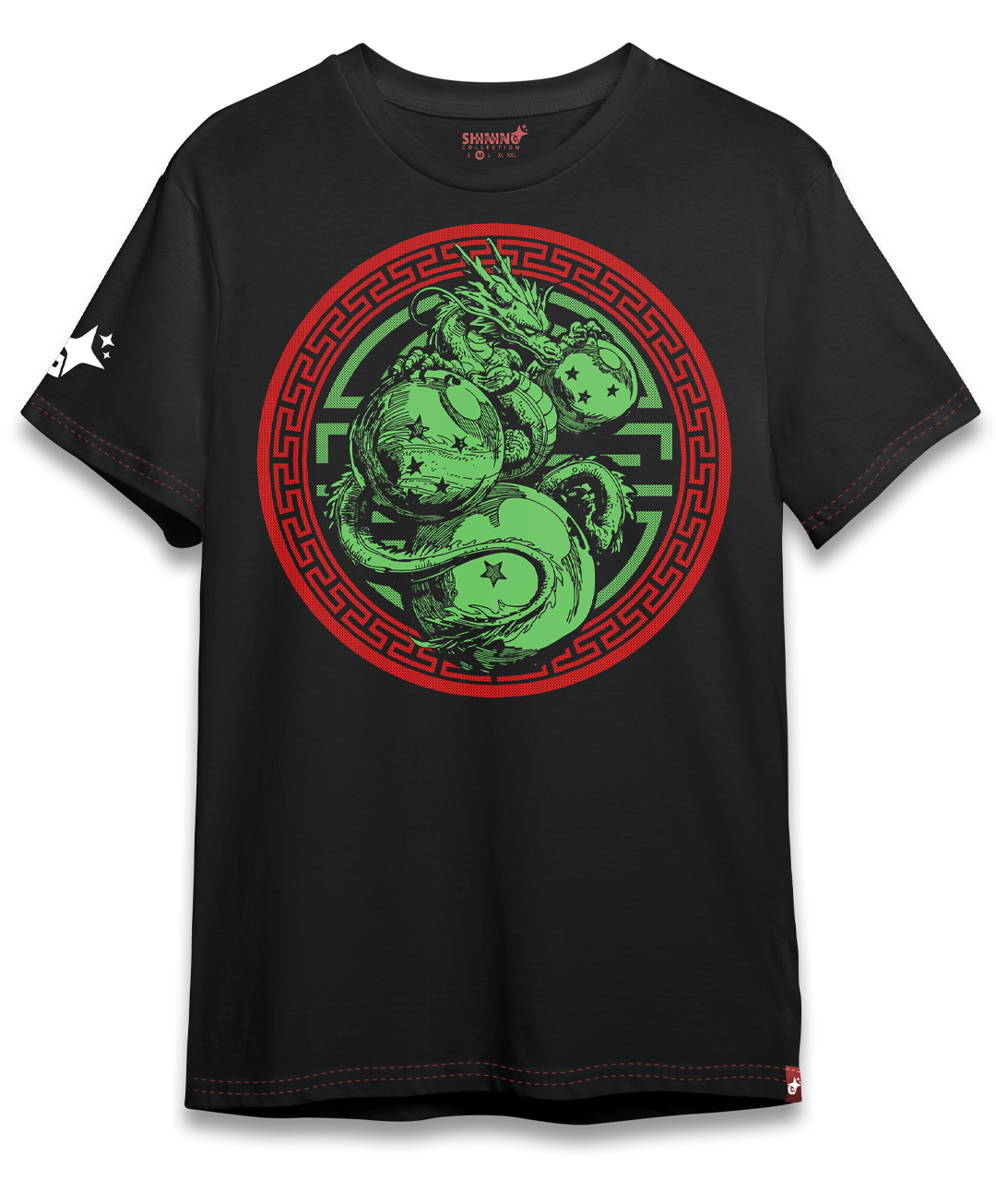 Polera Shenlong Esferas Tec. Achurado Dragon Ball Oversized Long Fit Unisex