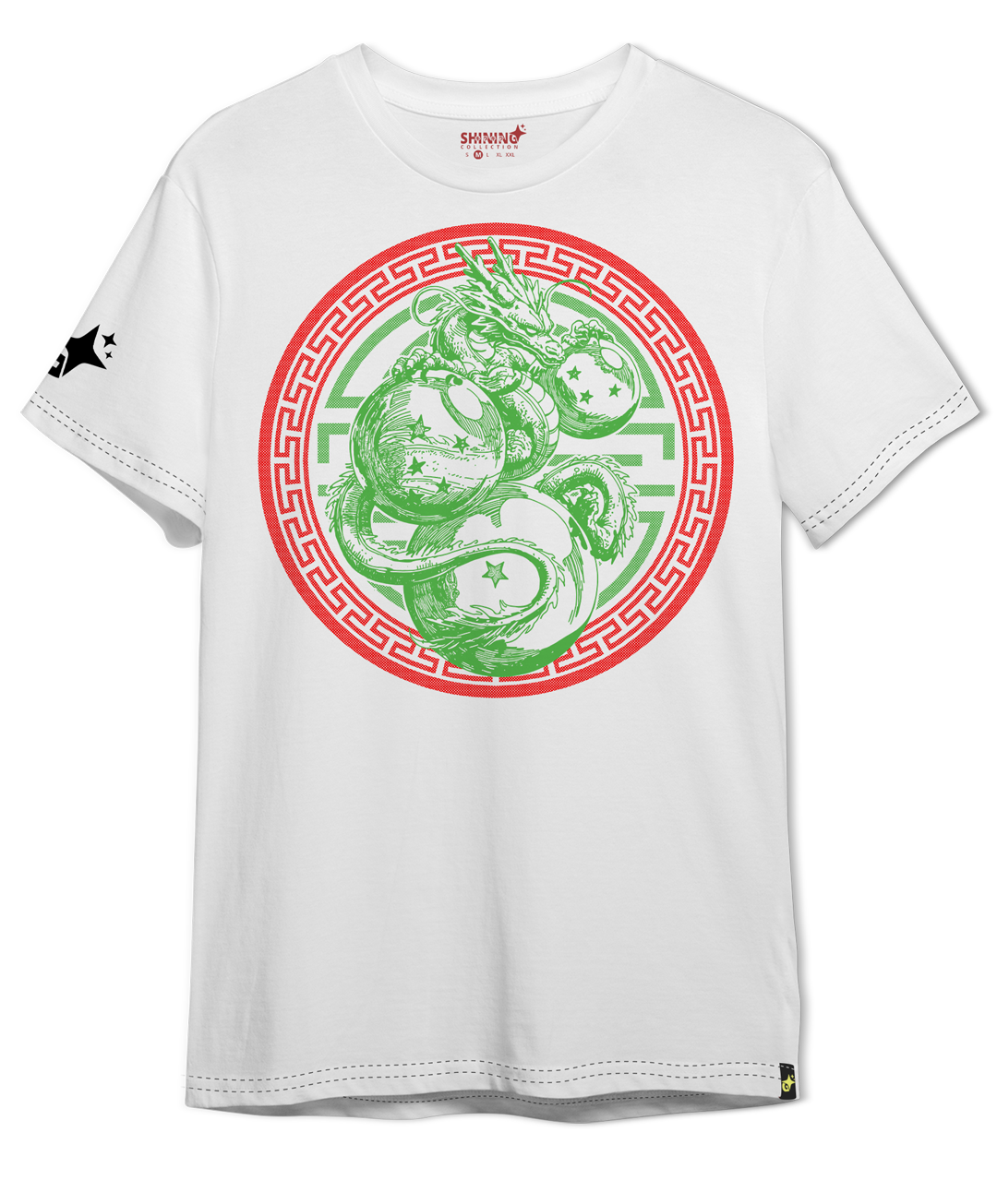 Polera Shenlong Esferas Tec. Achurado Dragon Ball Oversized Long Fit Unisex