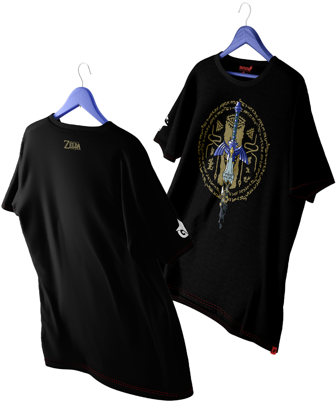 Polera de Zelda Espada Maestra Tears of the Kingdom Oversized Long Fit Unisex