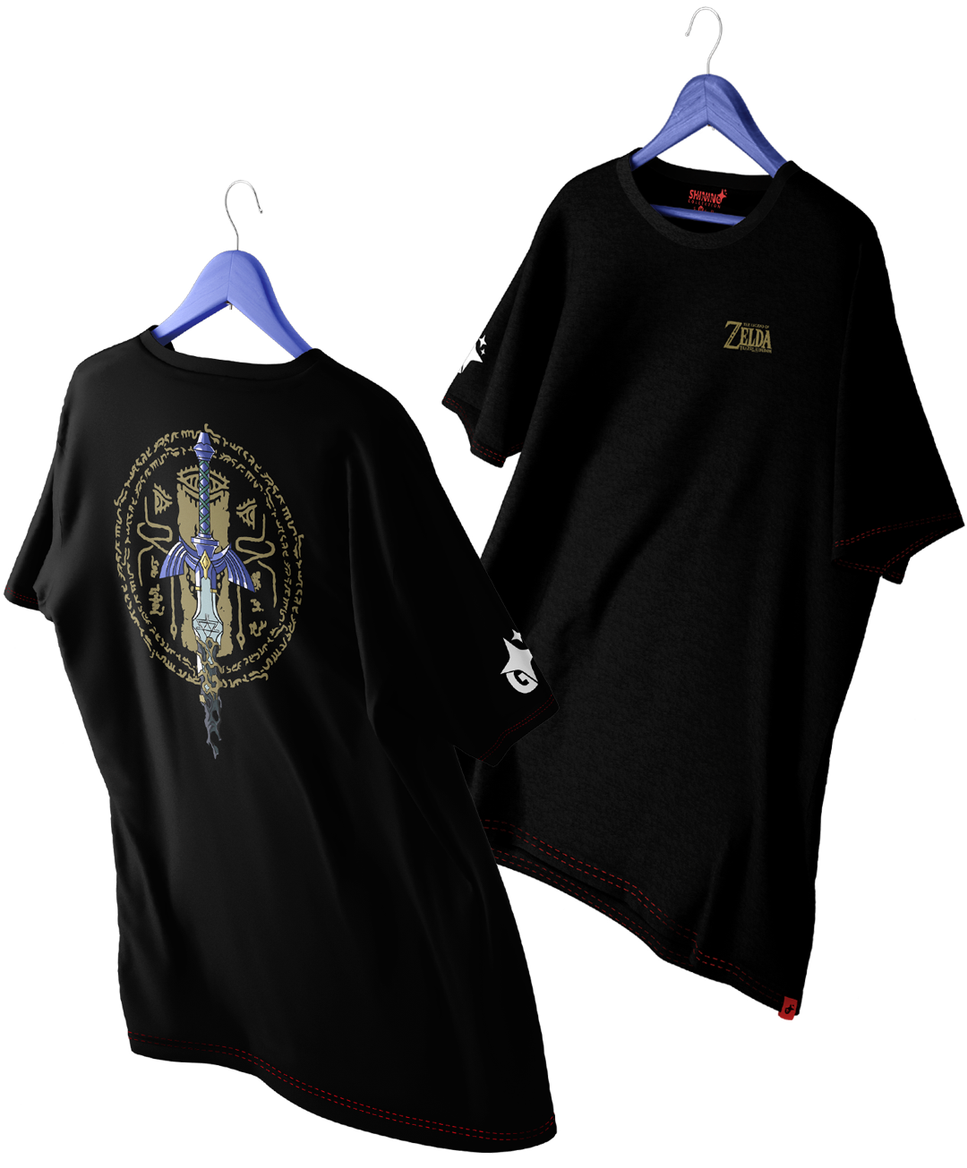 Polera de Zelda Espada Maestra Tears of the Kingdom Oversized Long Fit Unisex