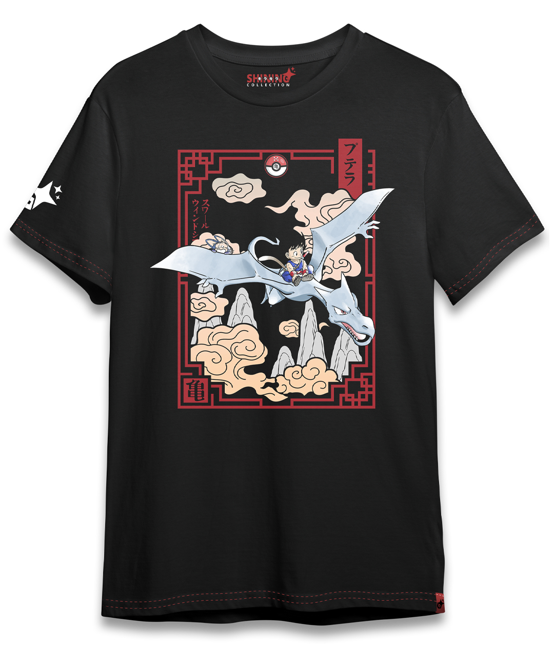 Polera Goku en el mundo Pokémon Long Fit Unisex