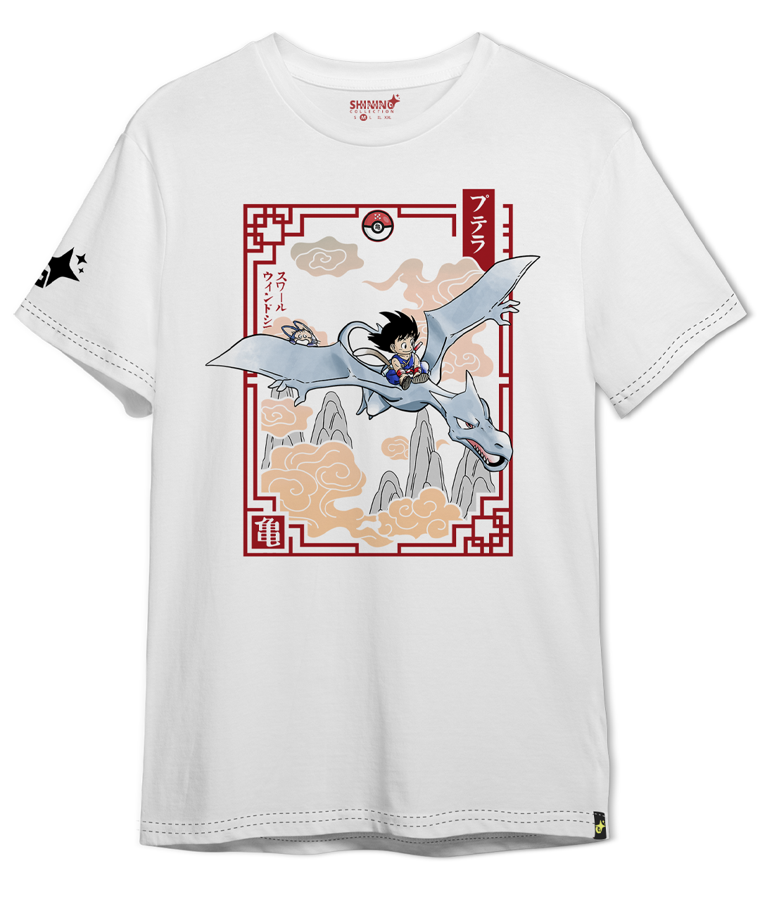 Polera Goku en el mundo Pokémon Long Fit Unisex