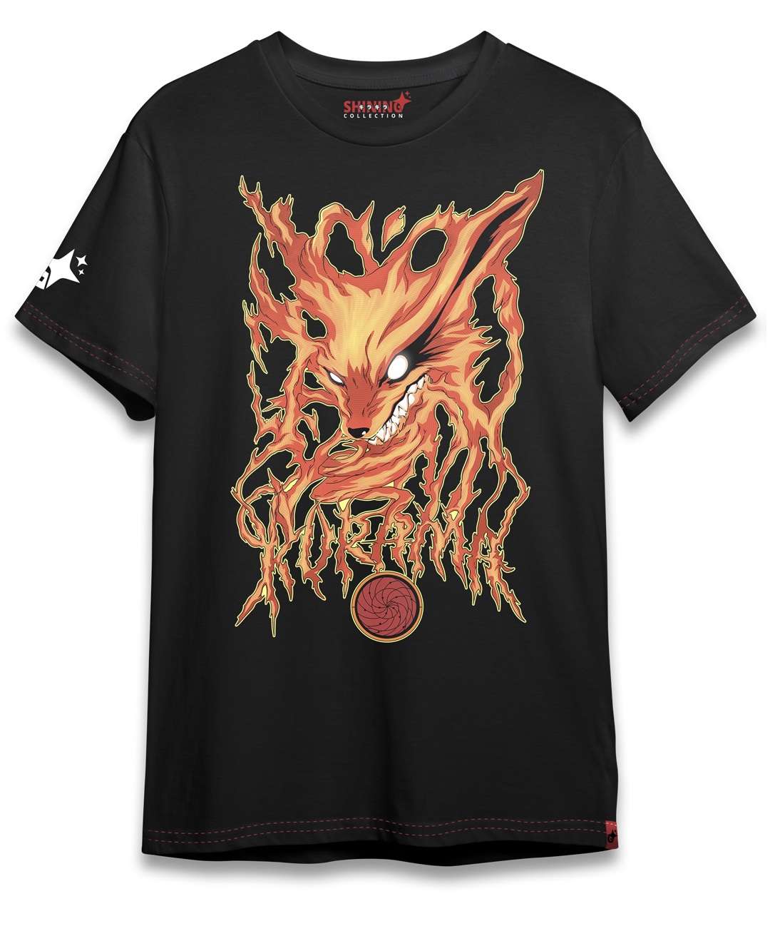 Polera kyubi Kurama Naruto Oversized Long Fit Unisex