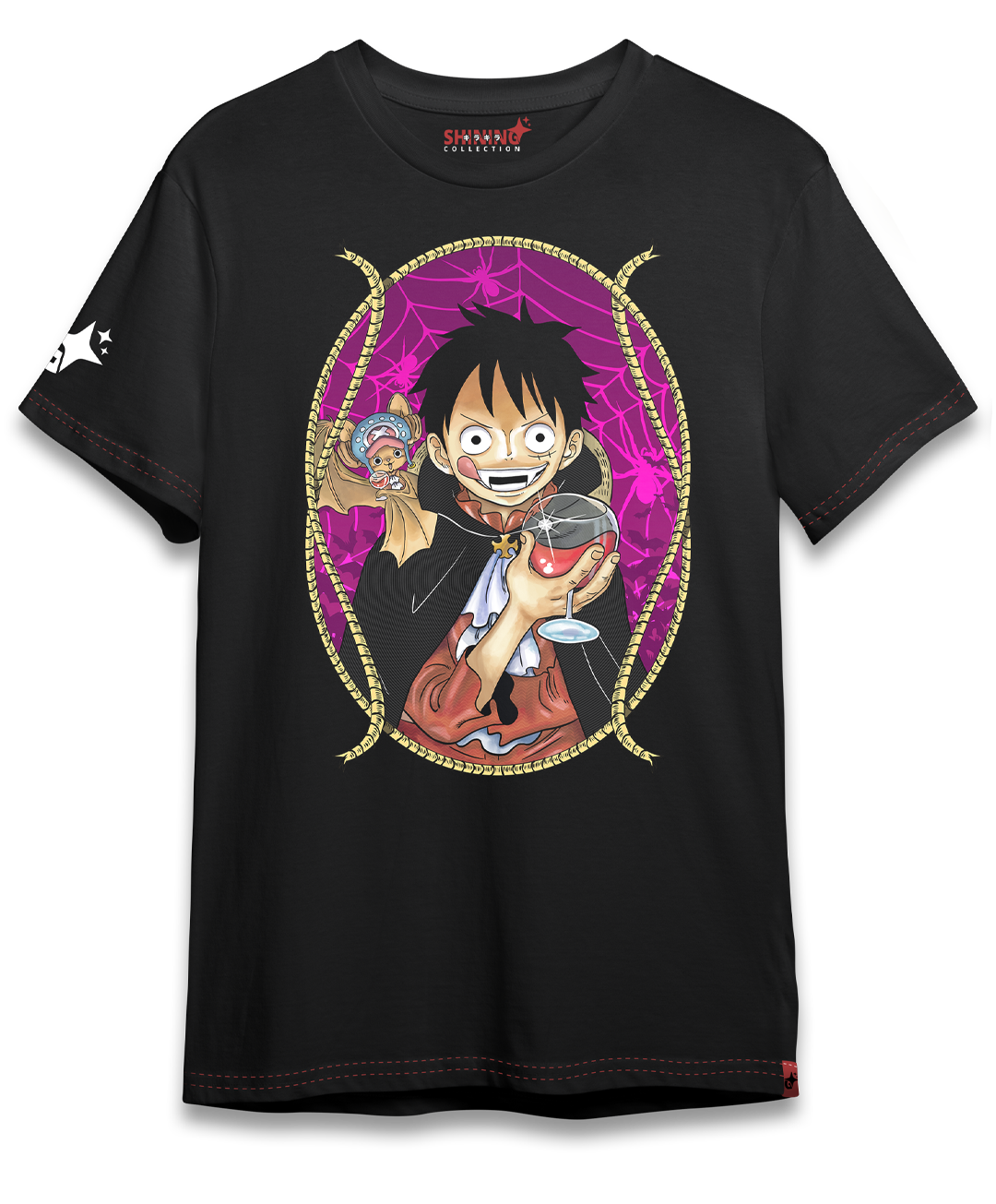 Polera One Piece Luffy Vampiro Oversized Long Fit Unisex