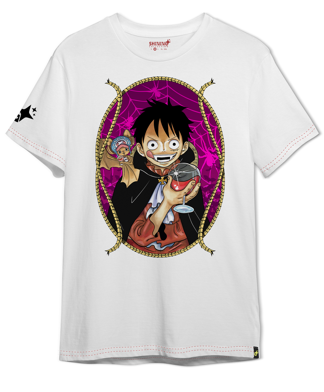 Polera One Piece Luffy Vampiro Oversized Long Fit Unisex