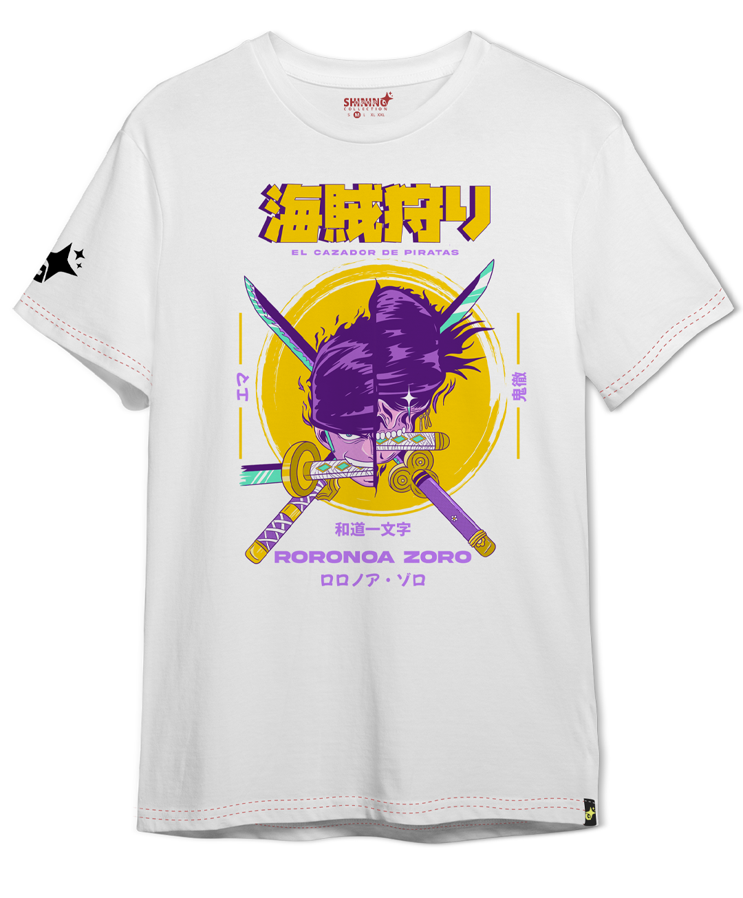 Polera Roronoa Zoro Skull Oversized Long Fit Unisex