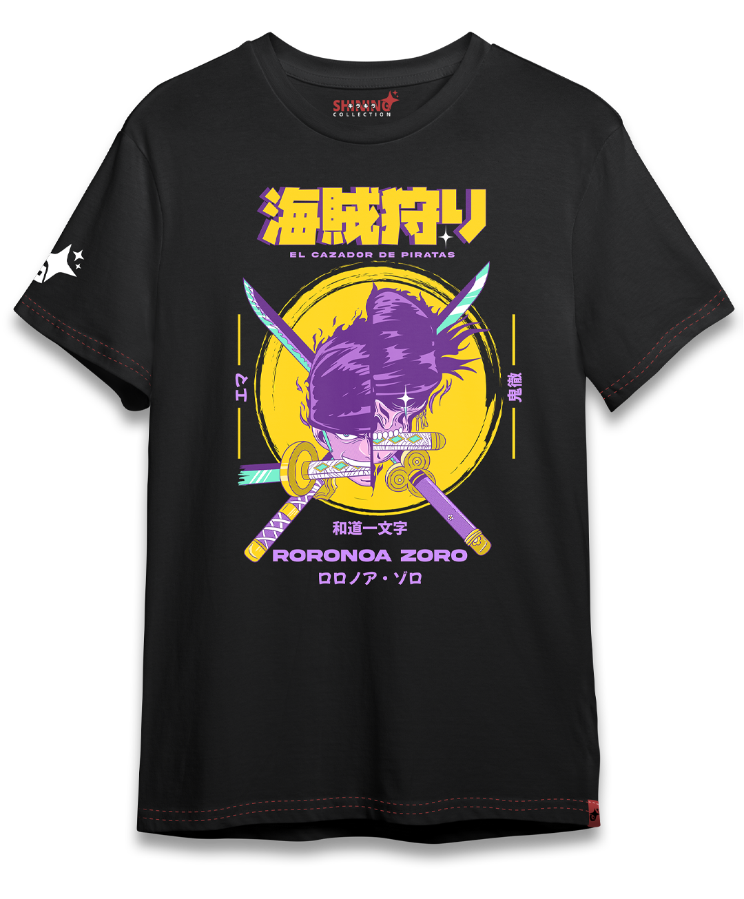Polera Roronoa Zoro Skull Oversized Long Fit Unisex