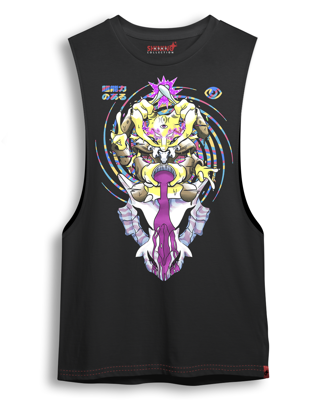 Polera Alakazam Psicodélico - Pokemon Long Fit Unisex