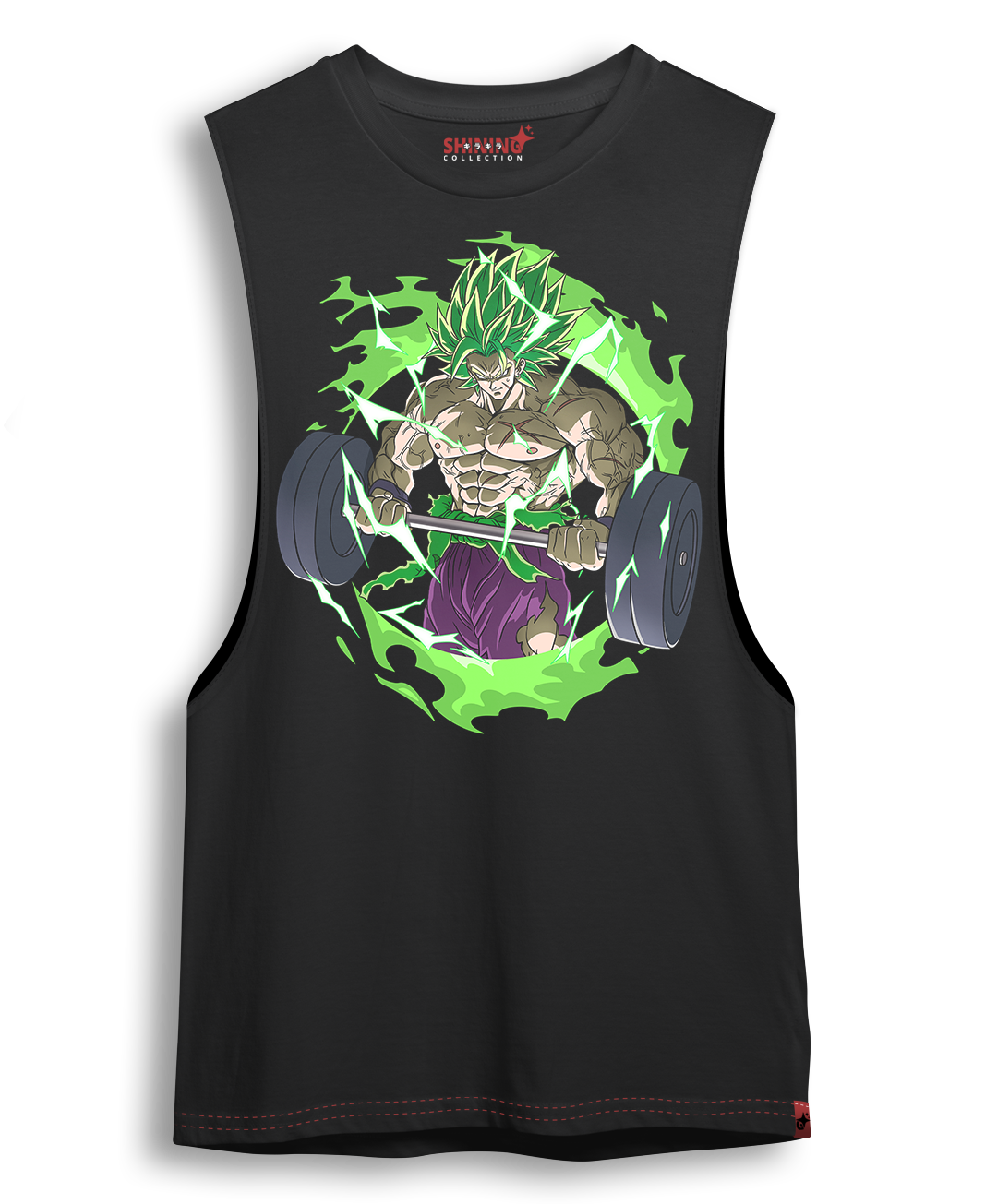 Polera Broly Gym Dragon Ball Z Gym Oversized Long Fit Unisex
