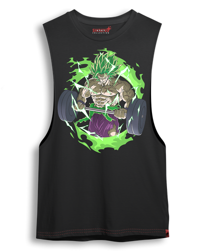 Polera Broly Gym Dragon Ball Z Gym Oversized Long Fit Unisex