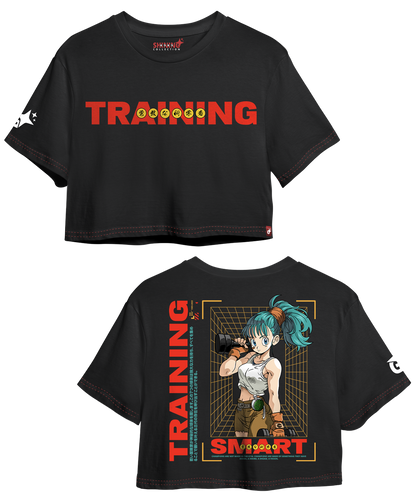 Crop Top con Mangas Bulma Gym Dragon Ball Oversized