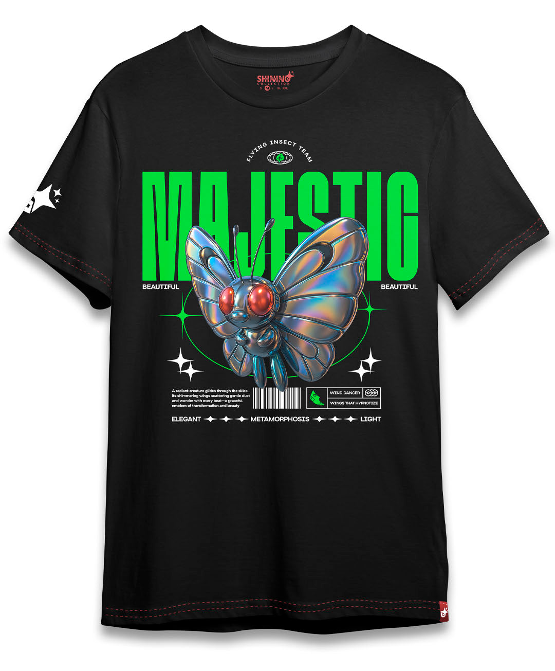 Polera Butterfree Majestic Pokemon Oversized Long Fit Unisex