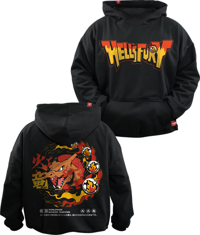 Hoodie Charizard - Fuego y Fuerza Oversized Unisex