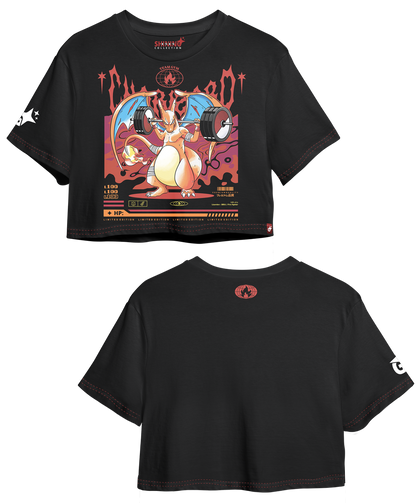 Crop Top con Mangas Charizard Pokemon Oversized