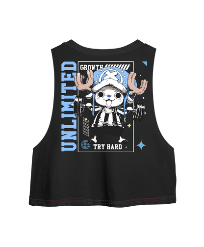 Crop Sin Mangas Chopper Gym - One Piece - Oversized Long Fit Unisex