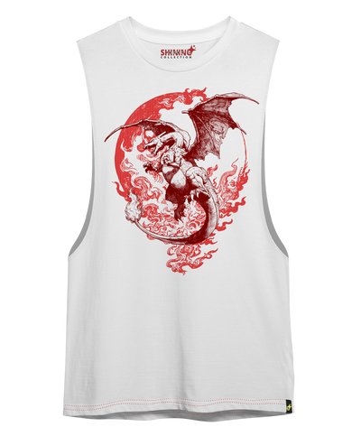 Polera Charizard Tec. Achurado Pokémon Oversized Long Fit Unisex