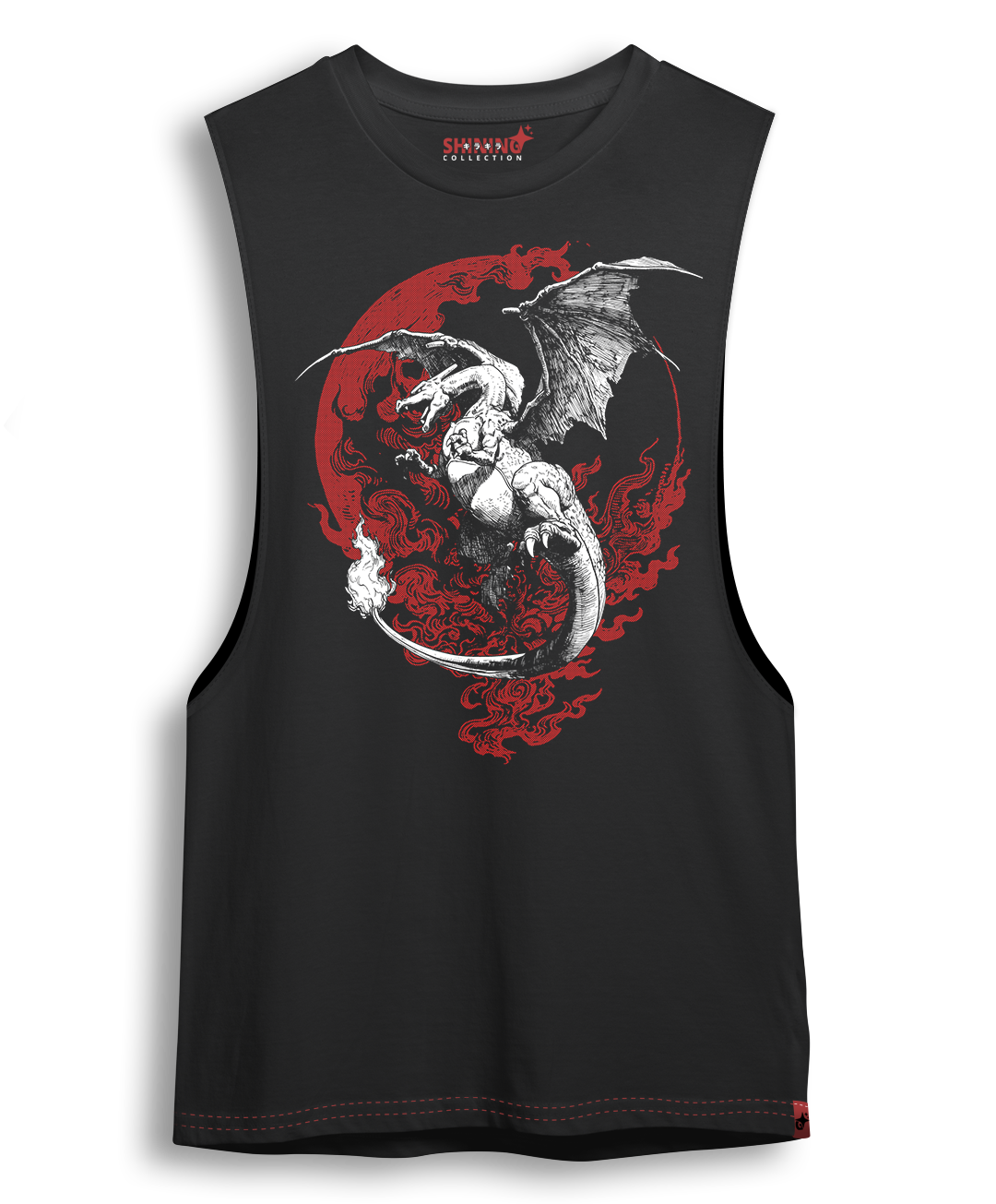 Polera Charizard Tec. Achurado Pokémon Oversized Long Fit Unisex