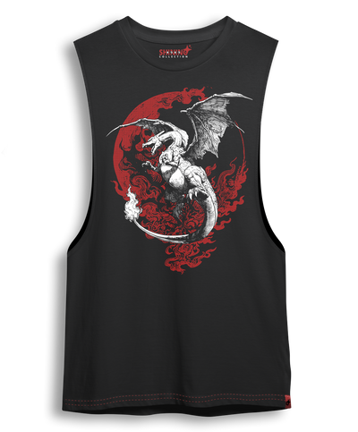 Polera Charizard Tec. Achurado Pokémon Oversized Long Fit Unisex