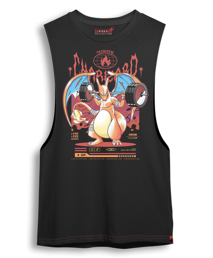 Polera Charizard Gym - Pokemon Long Fit Unisex