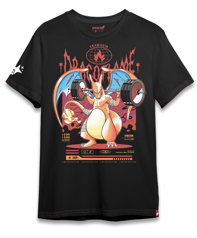 Polera Charizard Gym - Pokemon Long Fit Unisex