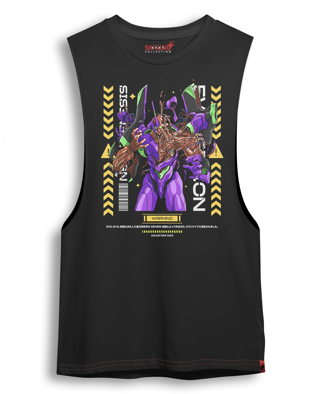 Polera EVA-01 Neon Genesis Evangelion Oversized Long Fit Unisex