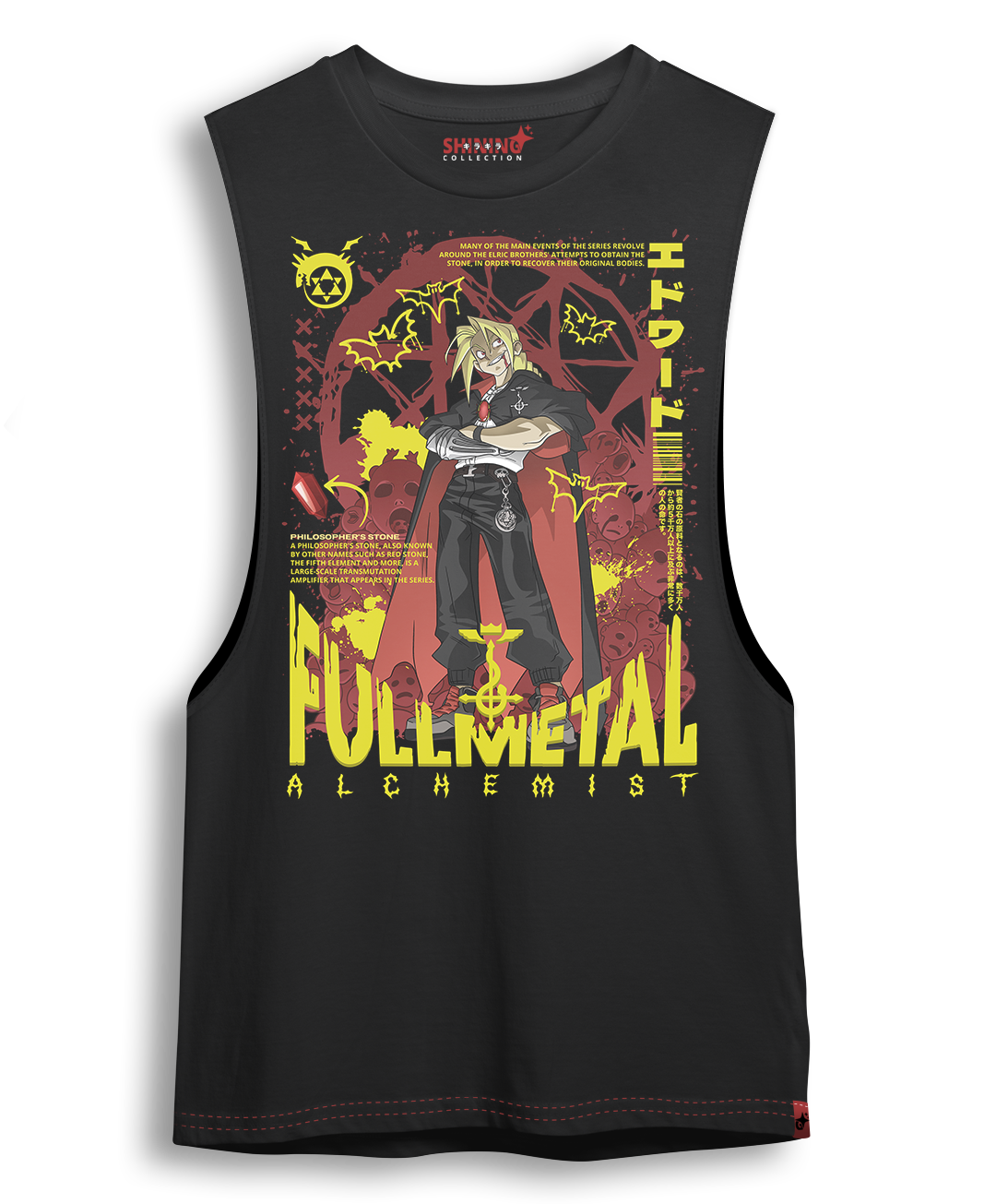 Polera Edward Vampiro - Fullmetal Alchemist Long Fit Unisex
