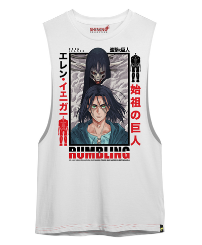 Polera Eren Jeager Shingeki no Kyojin Oversized Long Fit Unisex