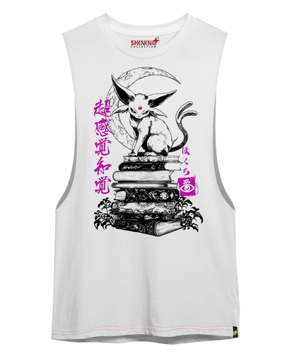 Polera Espeon Percepción Extrasensorial Tec. Achurado Pokemon Oversized Long Fit Unisex