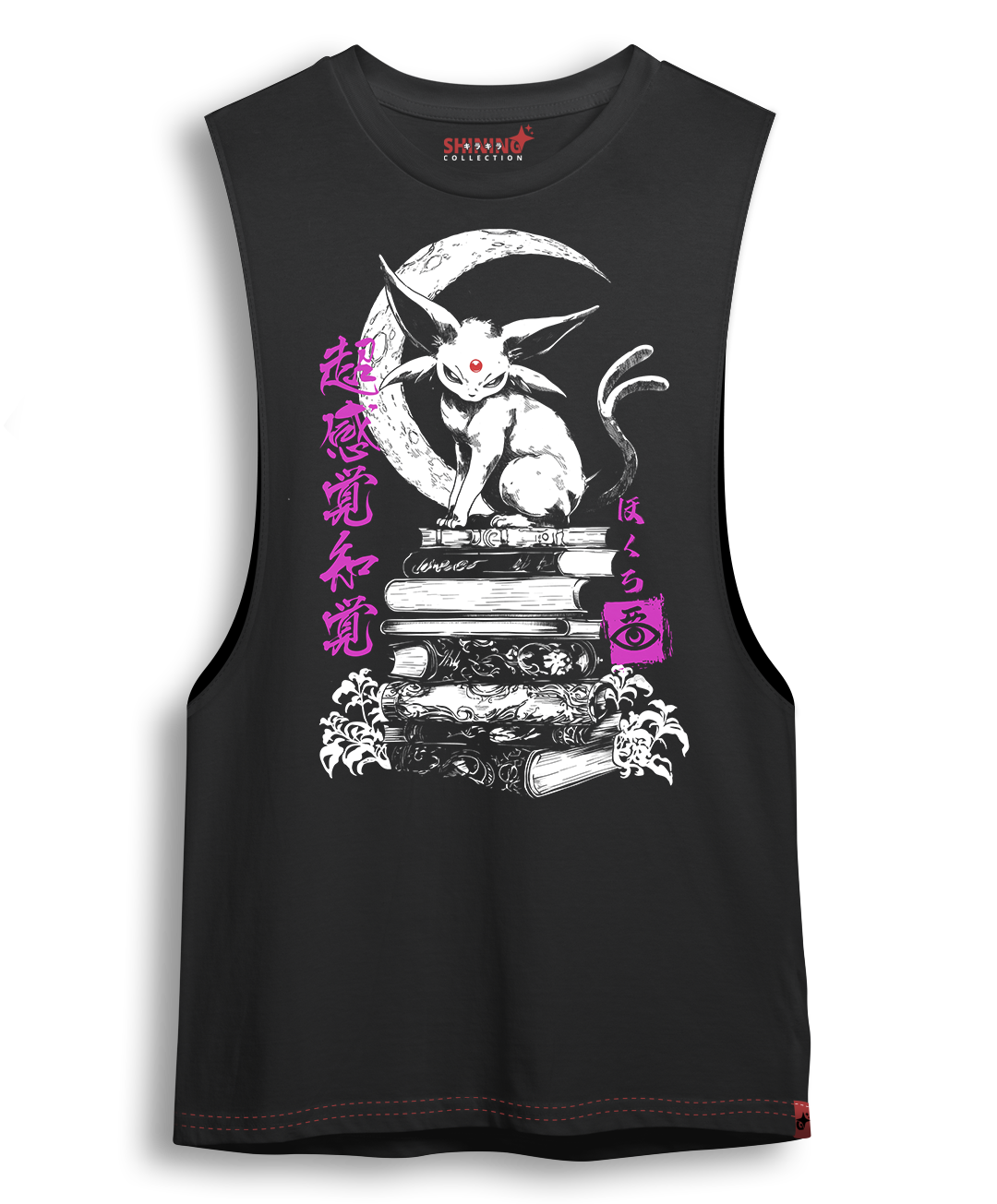 Polera Espeon Percepción Extrasensorial Tec. Achurado Pokemon Oversized Long Fit Unisex
