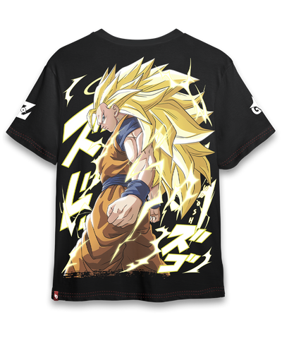 Polera Full Art Goku Super Saiyan 3 - Dragon Ball Z - Oversized Long Fit Unisex